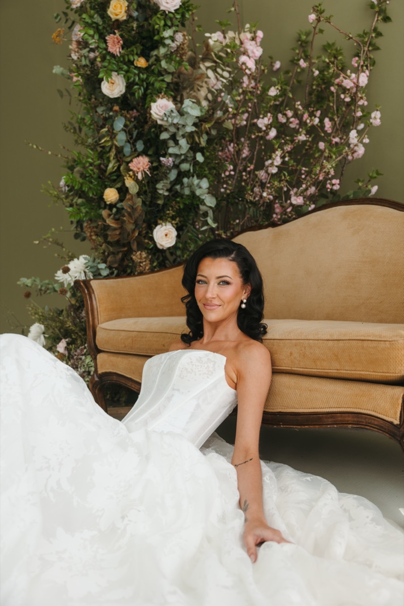 Full bridal hair and makeup look, complete finished style